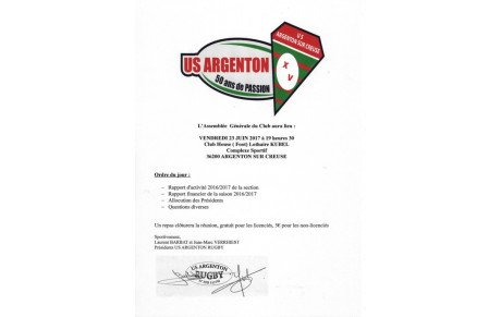 ASSEMBLEE GENERALE 2017