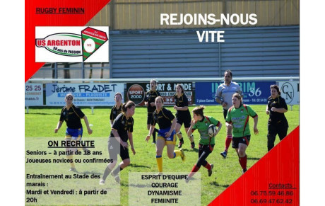 NOTRE EQUIPE FEMININE RECRUTE